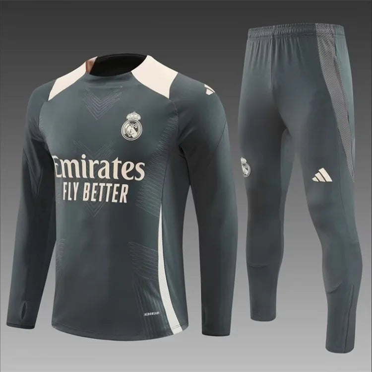 Survêtement Extérieur Real Madrid 24/25 Gris foncé S-XXL